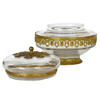 Antique French Crystal and Ormolu Covered Centerpiece, France | Circa 1860–1880 | Napoleon III Period