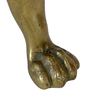 Victorian Brass Fender Stool / Fireplace Footman, England, Circa 1880