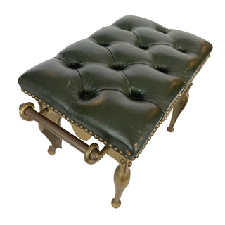 Victorian Brass Fender Stool / Fireplace Footman, England, Circa 1880