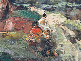 European Impressionist Landscape, signed, Early 20th Century