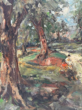 European Impressionist Landscape, signed, Early 20th Century