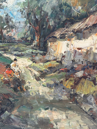 European Impressionist Landscape, signed, Early 20th Century