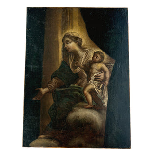 Madonna & Child Continental School, 18th century, possibly late 17th century