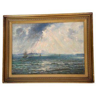 English Coastal Seascape, Circa 1890–1910