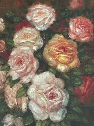 Roses in a Black Vase French School | Circa 1875–1895 Oil on canvas
