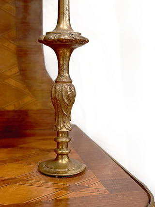 French Louis XV Style Marquetry Bonheur du Jour Desk, Gilt Bronze Mounted, Circa 1880–1900