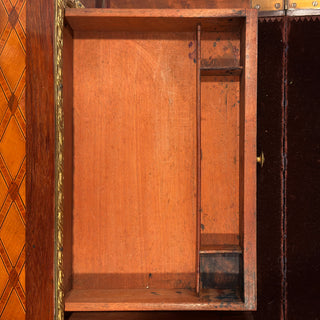 French Louis XV Style Marquetry Bonheur du Jour Desk, Gilt Bronze Mounted, Circa 1880–1900