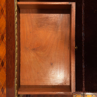 French Louis XV Style Marquetry Bonheur du Jour Desk, Gilt Bronze Mounted, Circa 1880–1900