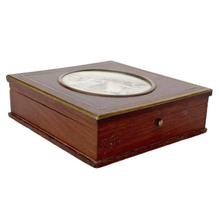 Antique French Watercolor of Musical Dogs in Presentation Box, Late 19th Century