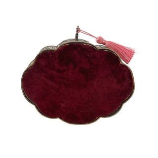 19th-Century French Gilt Metal Jewelry Casket with Porcelain Plaque    France, circa 1860–1890