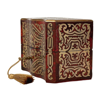 Napoleon III Boulle Style Double Perfume Casket with Enamel Bottles    French, Paris, circa 1860–1875