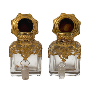 Napoleon III Boulle Style Double Perfume Casket with Enamel Bottles    French, Paris, circa 1860–1875