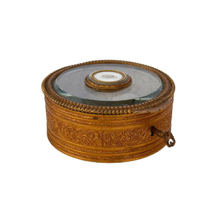 French Napoleon III Ormolu &amp; Glass Jewelry Casket  Circa 1855–1880