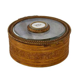 French Napoleon III Ormolu &amp; Glass Jewelry Casket  Circa 1855–1880