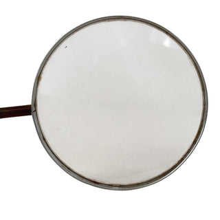 Victorian Mother of Pearl Parasol Handle Magnifying Glass  Monogrammed MOF, Circa 1880–1900
