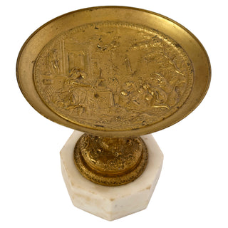 Grand Tour Era Gilt Bronze Mythological Tazza on Marble Base France, circa 1850–1870