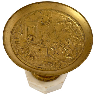 Grand Tour Era Gilt Bronze Mythological Tazza on Marble Base France, circa 1850–1870