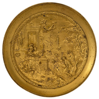 Grand Tour Era Gilt Bronze Mythological Tazza on Marble Base France, circa 1850–1870