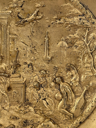 Grand Tour Era Gilt Bronze Mythological Tazza on Marble Base France, circa 1850–1870