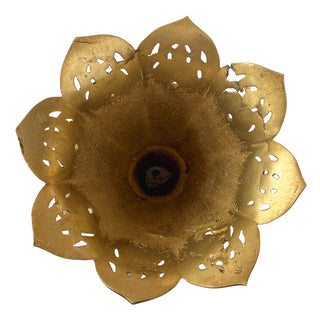 Victorian Gilt Brass Figural Vase with Griffin Handles & Cut Glass Liner
England Circa 1870–1890