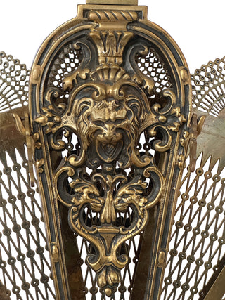 French Rococo Revival Petite Fireplace Screen Circa 1880–1900 France