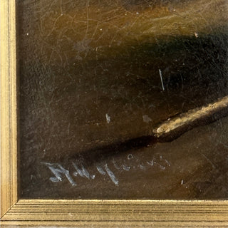 Pair of 19th Century Equine Stable Interior Paintings