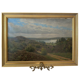 Scottish School Landscape with Winding Path and Loch Circa 1870–1900 Oil on canvas Likely Scottish