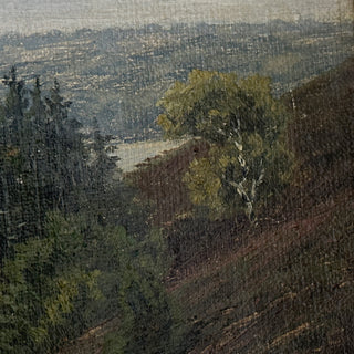 Scottish School Landscape with Winding Path and Loch Circa 1870–1900 Oil on canvas Likely Scottish