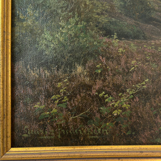 Scottish School Landscape with Winding Path and Loch Circa 1870–1900 Oil on canvas Likely Scottish