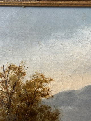 Antique Scottish Highlands Landscape with Sheep Attributed to Francis Jamieson (working as W. Richards) British