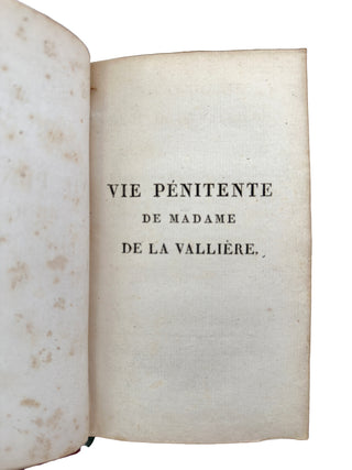 La Vie Pénitente de Madame de La Vallière By Madame de Genlis
Paris, 1807 Armorial Binding with Bourbon France & Spain