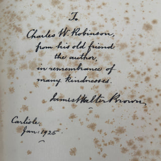 Complete Set of Round Carlisle Cross
By James Walter Brown Carlisle, England Circa 1920s With Author Presentation Inscription (1925)