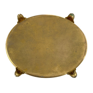 French Gilt Bronze Jewelry Casket with Portrait Miniature on Ivory Circa 1890–1910 France