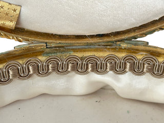 French Gilt Bronze Jewelry Casket with Portrait Miniature on Ivory Circa 1890–1910 France