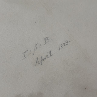 French or Italian School Pastoral Landscape Drawing Signed and dated 1828