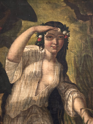 French School “Circassian Lady at the Bath” Circa 1845–1860 Oil on canvas France