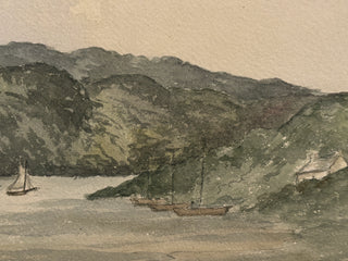Late 19th Century European Watercolor Landscape, Circa 1880–1900