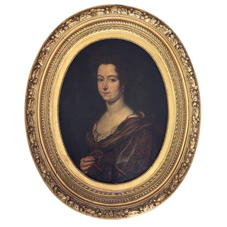 Mid 18th Century English Pendant Portraits of a Gentleman and His Wife, Circa 1740–1760