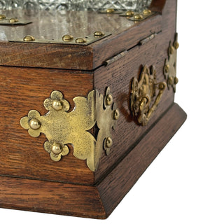 Victorian Traveling Tantalus and Vanity Box, England, circa 1870 to 1890