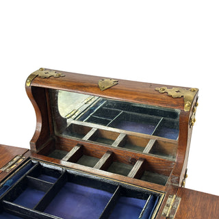 Victorian Traveling Tantalus and Vanity Box, England, circa 1870 to 1890